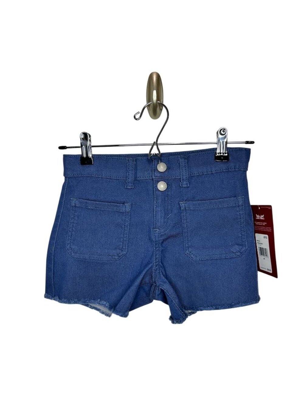 NWT Levi's Girls 8R Front Pocket Girlfriend Short, Denim - MSRP $36